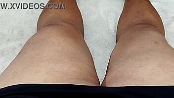 my girlfriend masturbated her tight smooth pussy so sensually that i got excited and came hard