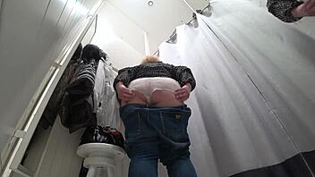 Why Does The Fat Milf Disguise Herself In The Fitting Room?