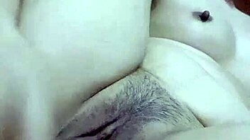 amateur solo masturbation leads to intense squirting session with lots of cum.