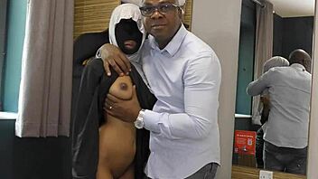 beautiful muslim girl afrodita kweme gets bbc sex therapy with blowjob and creampie in bedroom 😍