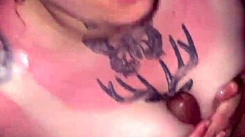 blonde slut takes deepthroat facial with passion.