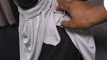 beautiful muslim girl afrodita kweme gets bbc sex therapy with blowjob and creampie in bedroom 😍