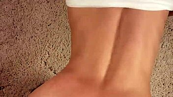 cute blonde gets deepthroat and huge cumshot pov