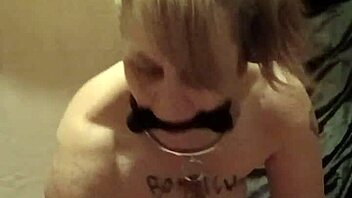 The slave maid flashes her body in humiliation