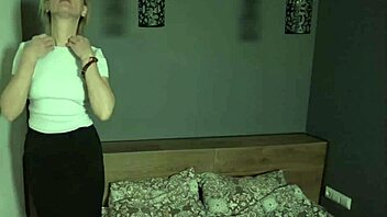 mature rita in pantyhose with young man kenneth, featuring feet and heels.