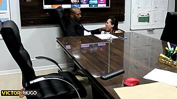 Boss Takes Dick From Couple In Amateur Scene