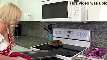 i had a steamy kitchen romp with cristi ann, diving into her pussy