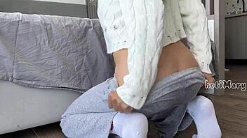 Big Ass Babe Squirts Wet Pussy in Panties