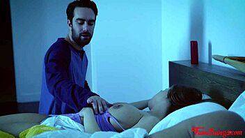 Britney Ambers helps her horny stepson with some assistance.