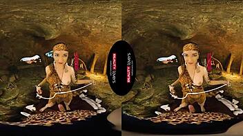 RealityLovers takes you back to 10,000 BC for a wild cave encounter with a brunette riding cowgirl in POV style, blending reality and raw outdoor sex passion.