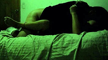 Pretty tattooed woman in bedroom casting scene with creampie