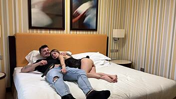 Italian teen cheats with neighbor while girlfriend is pregnant, they get caught in roleplay