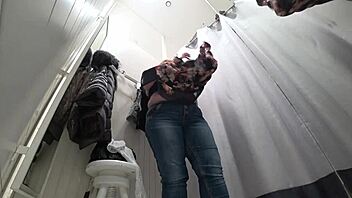 Why Does The Fat Milf Disguise Herself In The Fitting Room?