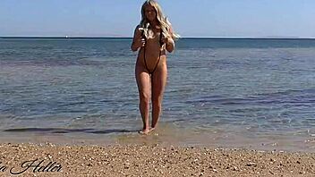 Young German Mom In An Extreme Bikini