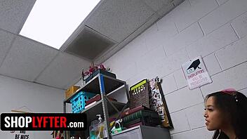 Officer Drags Shoplifting Teen to Back Office for Intense Interrogation!