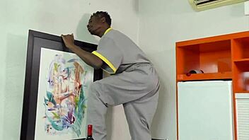 t girl isa lawrence opens her mouth for bbc cum after getting banged