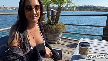 zoeys tight pussy got filled with ball licking and muff diving.