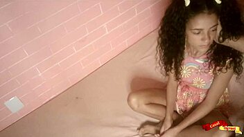 the stepdaughter cries during rough anal sex in cosplay