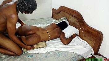 My pussy is wet! I love his monster cock touch in doggy!