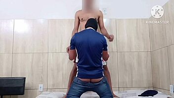 I dominated the neighbor with anal assfucking and blowjob, so naughty! 😈