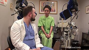 Sandra Chappelle's Fetish Physical Exam At Tampa University Backstage