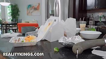 Alexis Fawx and Stepdaughter Lick Each Other After Wrestling