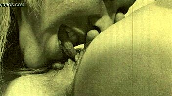 Vintage Hairy Pussy Eating Lesbians In Group Scene