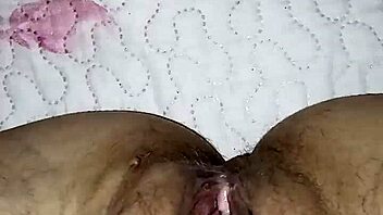 Gretala flashes her open pussy right when he's snoring loudly in the room.