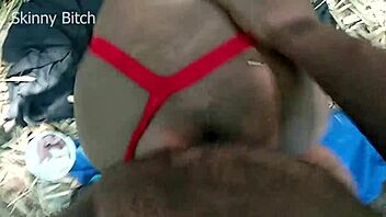 European curvy milf in outdoor armpit licking session