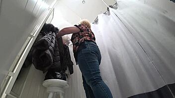 Why Does The Fat Milf Disguise Herself In The Fitting Room?