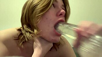 i'm a teen transgirl sucking my dildo hard and getting dirty