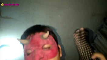 BBW Latina in fishnets gives footjob!