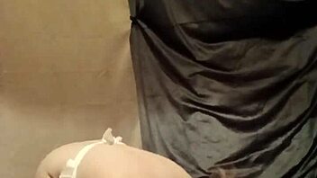 The slave maid flashes her body in humiliation