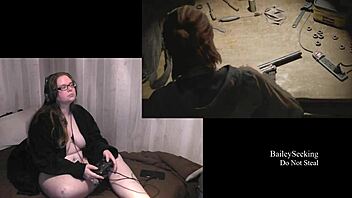 Naked BBW Plays Last Of Us 2 Fetish Game