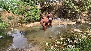 Curvy Zainab Gets Choked and Banged Outdoors During Spring Break Flashing Group