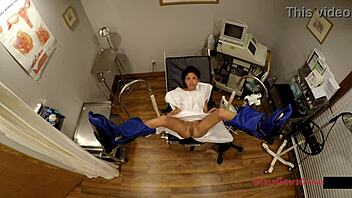 Sandra Chappelle's Fetish Physical Exam At Tampa University Backstage