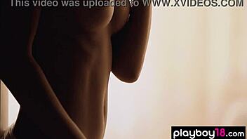 I watch cara mell, a skinny blonde ukrainian teen, taking off her sexy white lingerie with some errors