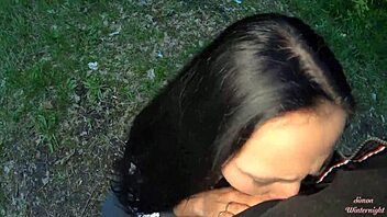 evening park blowjob with girl next door.