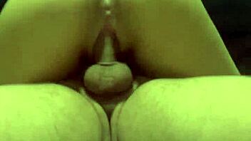 Curly brunette rides cock hard.