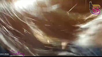 Bruna Santiny Sucking Huge Black Cock