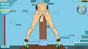 Halloween gift play continues with big tits anal creampie and pussy licking