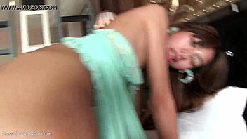 Shemale Crystal In Blue Lingerie For Bareback Assfucking