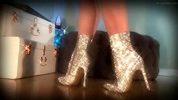 i use sparkle boots to mesmerize slave in domination