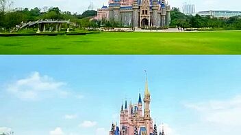 Arcadia academy music video compares sfw and nsfw versions side by side.