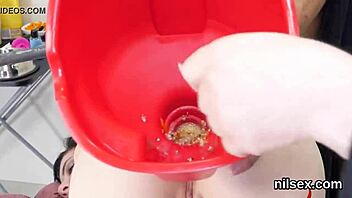 Foxy cutie in anal asylum?