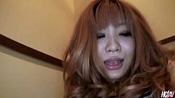 Horny Japanese chick Sarina Tsubaki gets filled with cum 😈