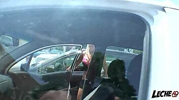 driving on the road to ibiza