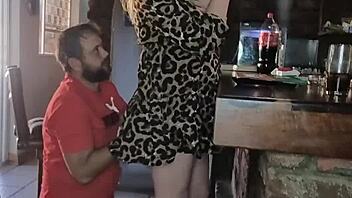 rough hard doggystyle fuck with blonde quickie