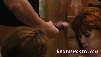 Punish the male? Watch brunette teen use anal dildo in garage bondage