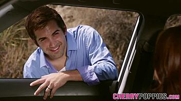 Teen gets banged outdoors after pussy licking